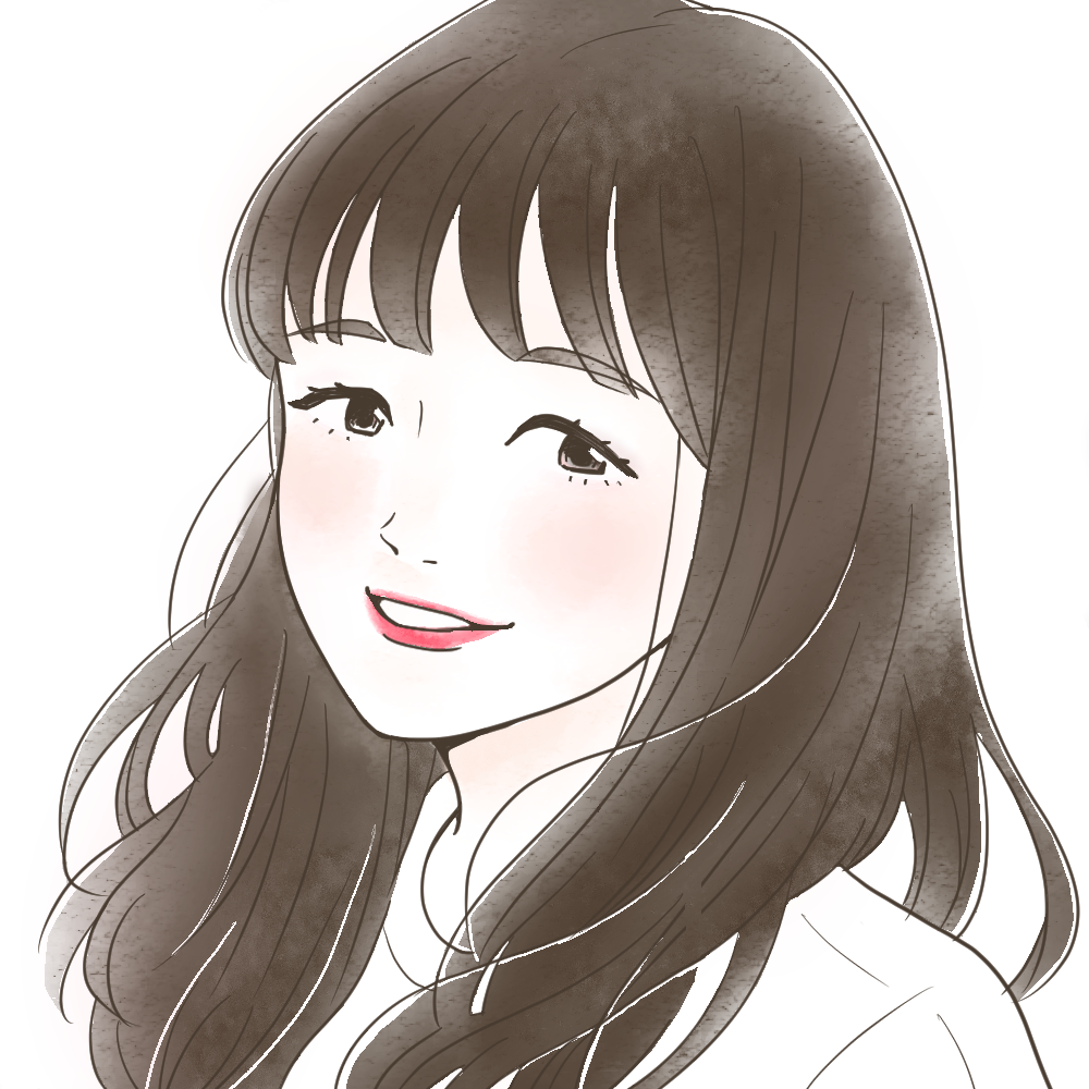 プロフィールイラスト 似顔絵 なな 新婚 別居婚で資産形成指輪 様 Yukako Illustration